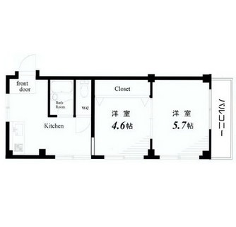 東京都新宿区下落合２丁目 賃貸マンション 2K